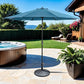 Mora - 11' Outdoor Umbrella + 21" Round Base