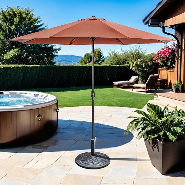 Mora - 11' Outdoor Umbrella + 21" Round Base