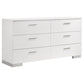 Felicity 5-piece California King Bedroom Set White High Gloss