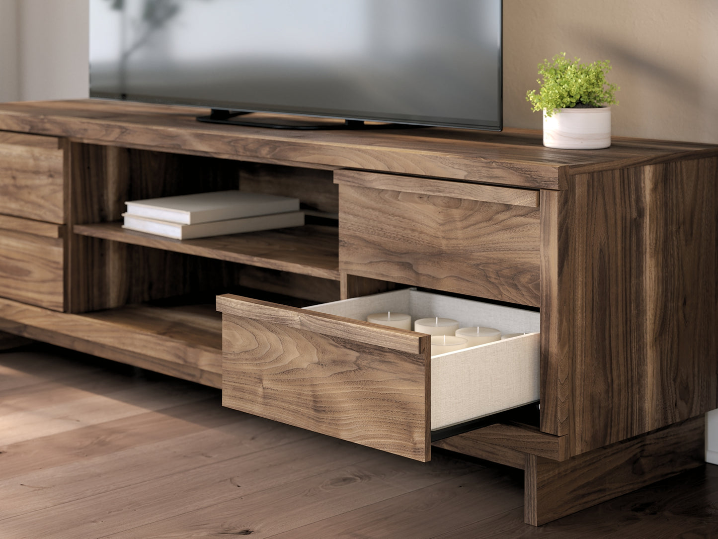 Zadilyn XL TV Stand w/Fireplace Option