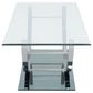 Danville 3-piece Glass Top Coffee and End Table Set Chrome