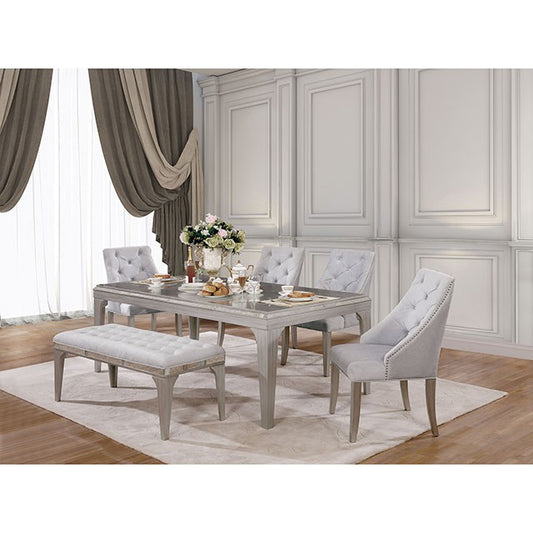 Diocles - 6 Pc Dining Table Set w/ Bench