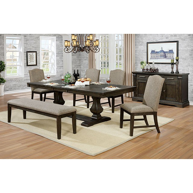 Faulk - 6 Pc Dining Table Set w/ Bench