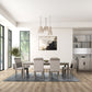 Gristalt - 9 Pc Dining Table Set