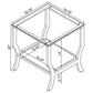Saide 2-piece Glass Top Coffee and End Table Set Chrome
