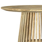 Touhy Round Solid Wood Cocktail Coffee Table Natural Mango