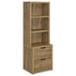 Westpark 3-piece Wall Unit Bookcase Set with USB Mango