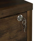 Westpark 3-piece Wall Unit Bookcase Set with USB Dark Pine