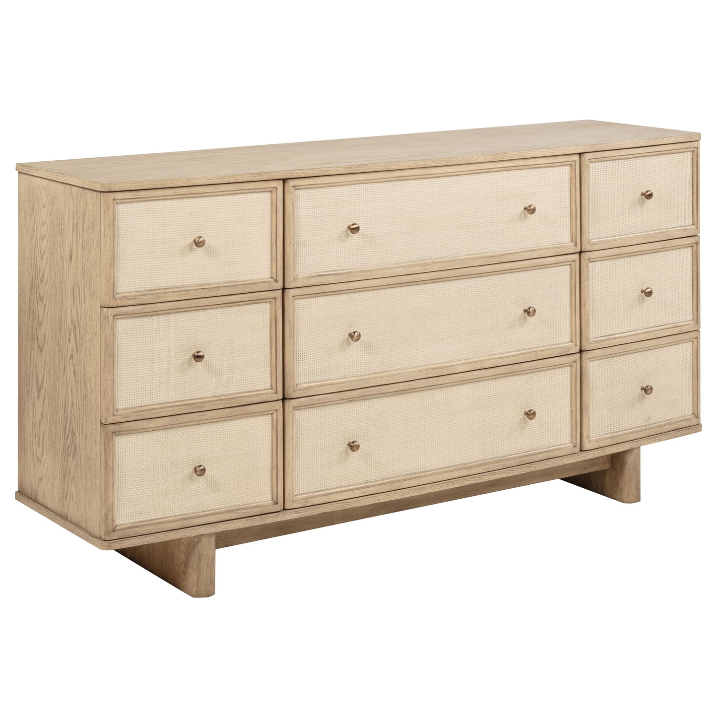 Kailani 4-piece Eastern King Bedroom Set Beige Oak
