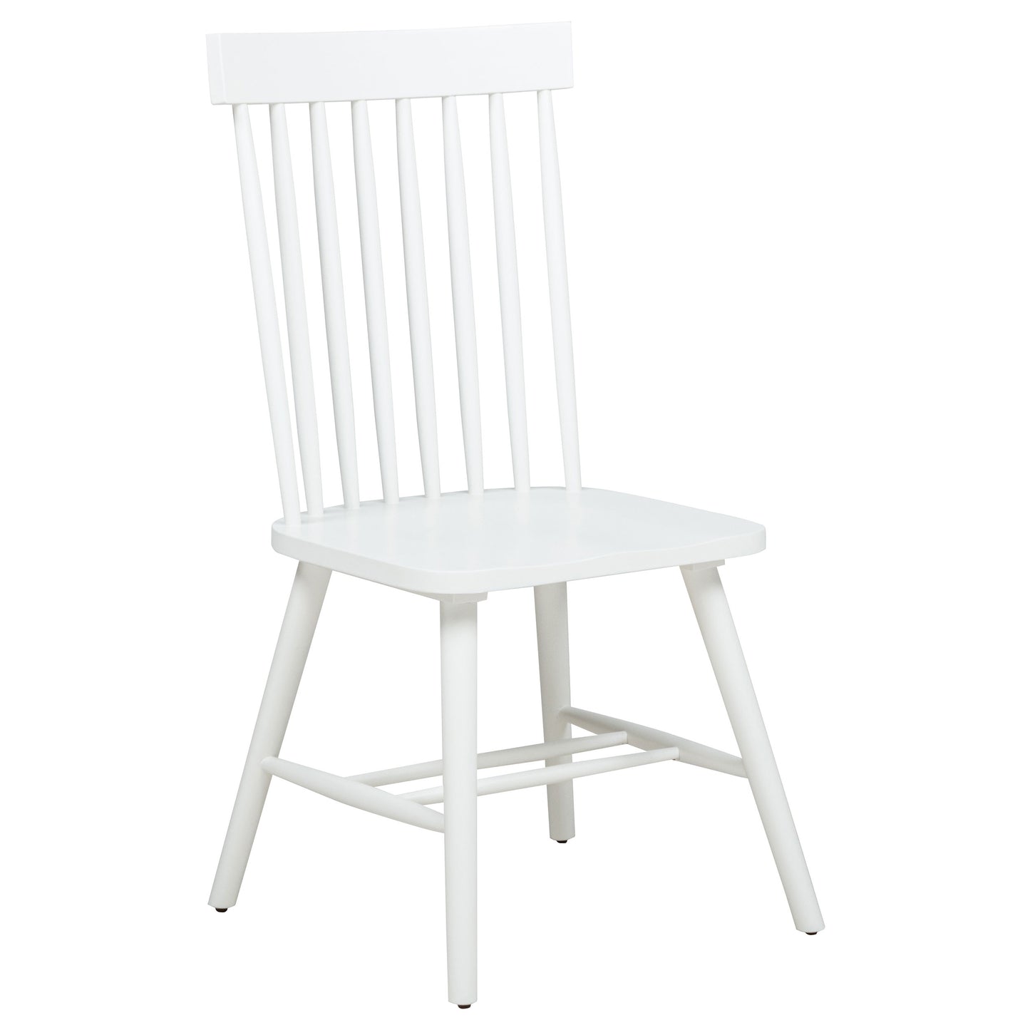Andrews Windsor Spindle Back Dining Side Chair White (Set of 2)