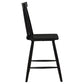Andrews Windsor Counter Height Dining Side Chair Black (Set of 2)