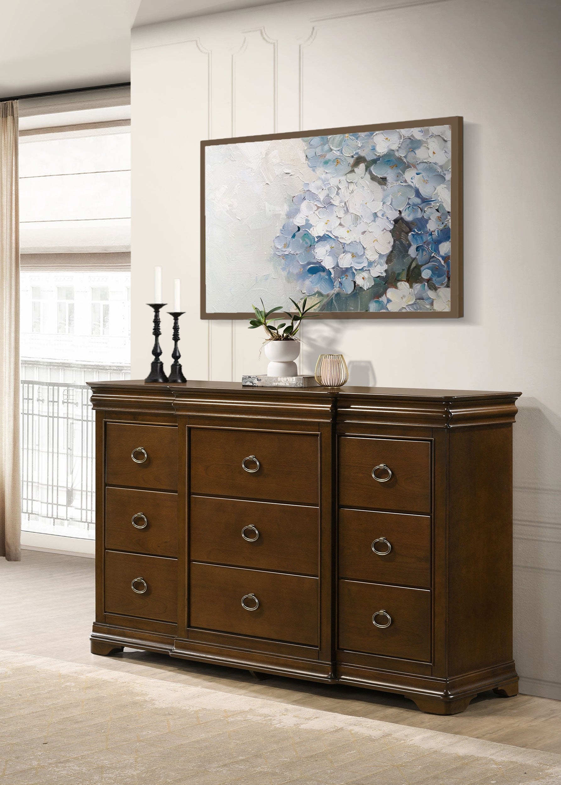 Garland 9-drawer Bedroom Dresser Cabinet Brown Cherry – New Age Chicago Furniture Co
