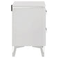 Cassia 2-drawer Nightstand Bedside Table White High Gloss