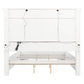 McKinney Queen LED Light Panel Bed Vintage White