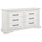 McKinney 6-drawer Bedroom Dresser Cabinet Vintage White