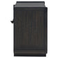 Leandro 2-drawer LED Nightstand with USB Burnished Black