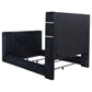 Tisdall Queen Flame Visualizer Wingback TV Bed Black