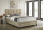 Wheatland 4-drawer Upholstered Eastern King Storage Bed Brown
