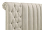 Sonya 4-piece Upholstered Eastern King Bedroom Set Ivory