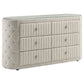Sonya 4-piece Upholstered Eastern King Bedroom Set Ivory