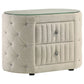 Sonya 5-piece Upholstered Eastern King Bedroom Set Ivory