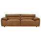 Buxton 2-piece Leather Upholstered Sofa Set Orange