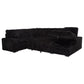 Devonshire Sleeper Sectional Sofa Storage Chaise Black