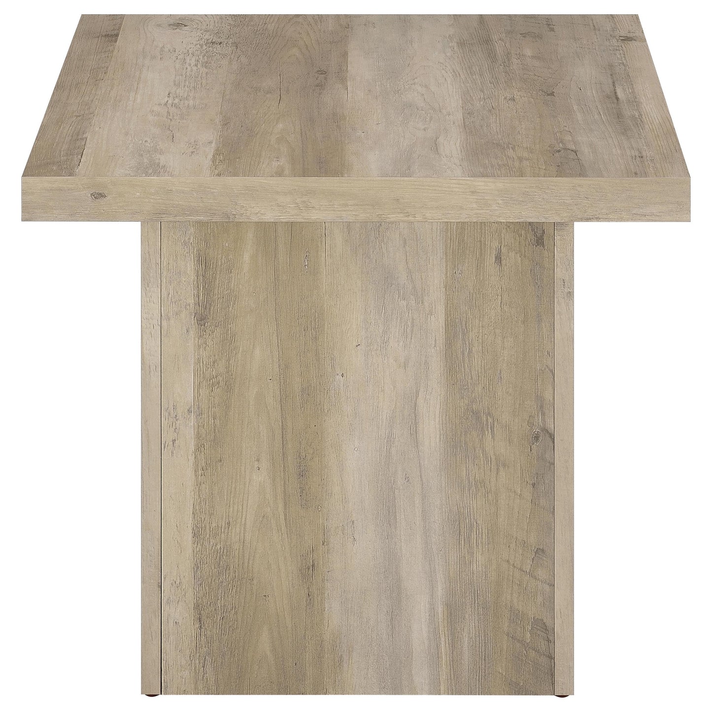 Devar 2-piece Square Coffee End Table Set Distressed Pine