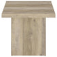 Devar 3-piece Square Coffee End Table Set Distressed Pine