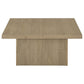 Devar Square Engineered Wood Cocktail Coffee Table Latte