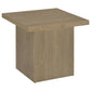 Devar 3-piece Square Cocktail Coffee End Table Set Latte