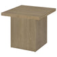 Devar 3-piece Square Cocktail Coffee End Table Set Latte