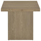 Devar 3-piece Square Cocktail Coffee End Table Set Latte