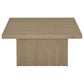 Devar 3-piece Square Cocktail Coffee End Table Set Latte