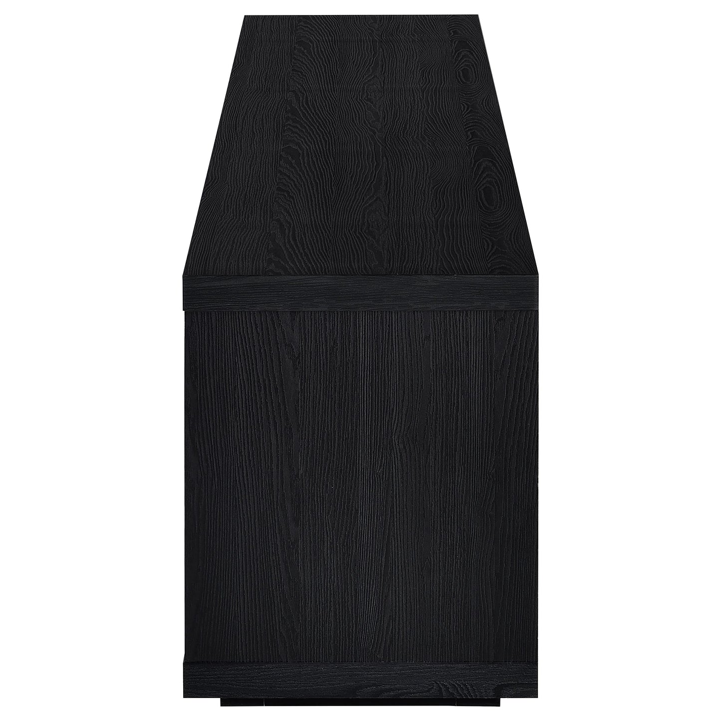 Deiter 79-inch TV Stand Fireplace Media Console Black