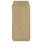 Tilbury 2-door Glass Front Accent Display Cabinet Light Oak