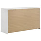 Ines 4-piece Eastern King Bedroom Set Navy and White High Gloss