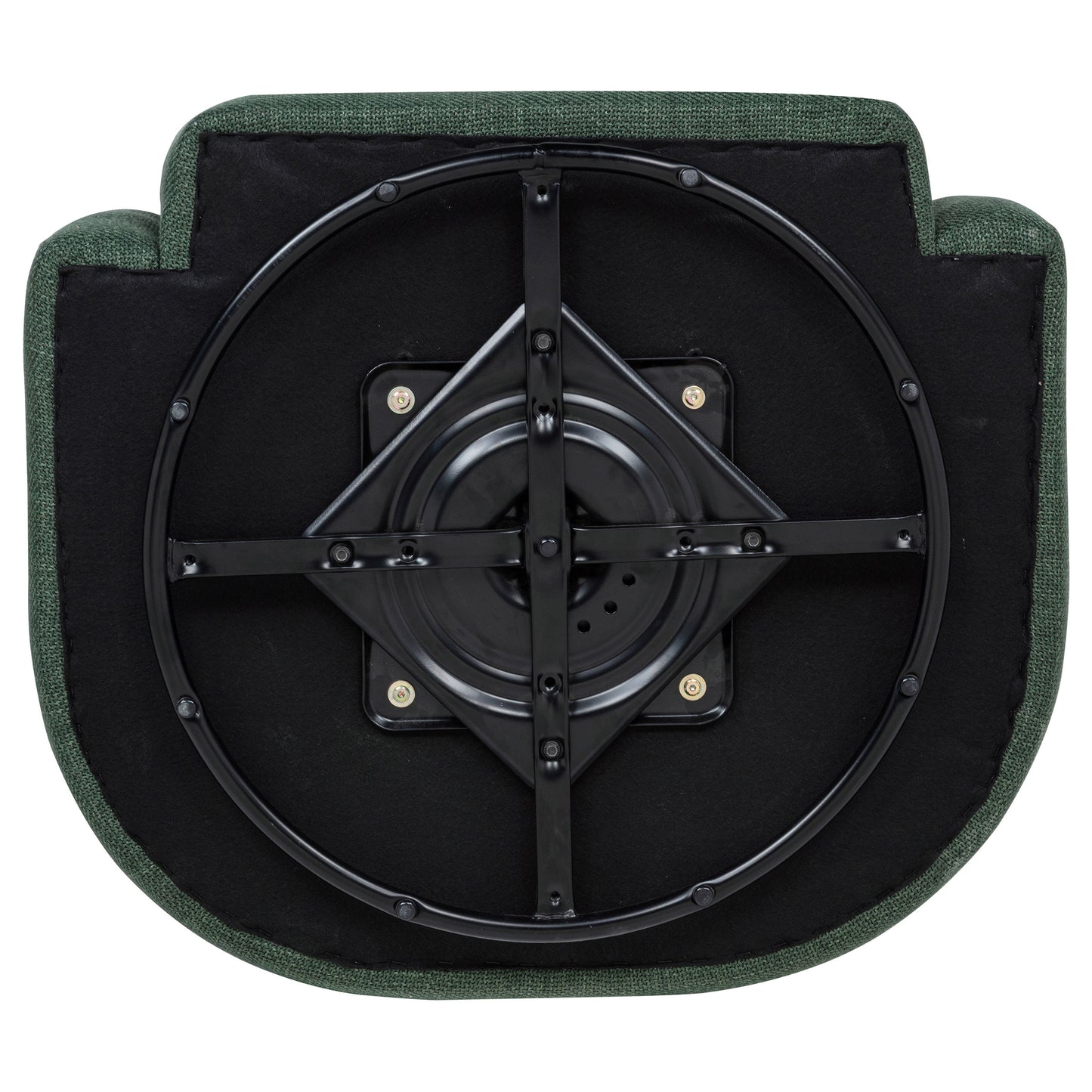 Mossbrook Fabric Upholstered Swivel Accent Chair Green