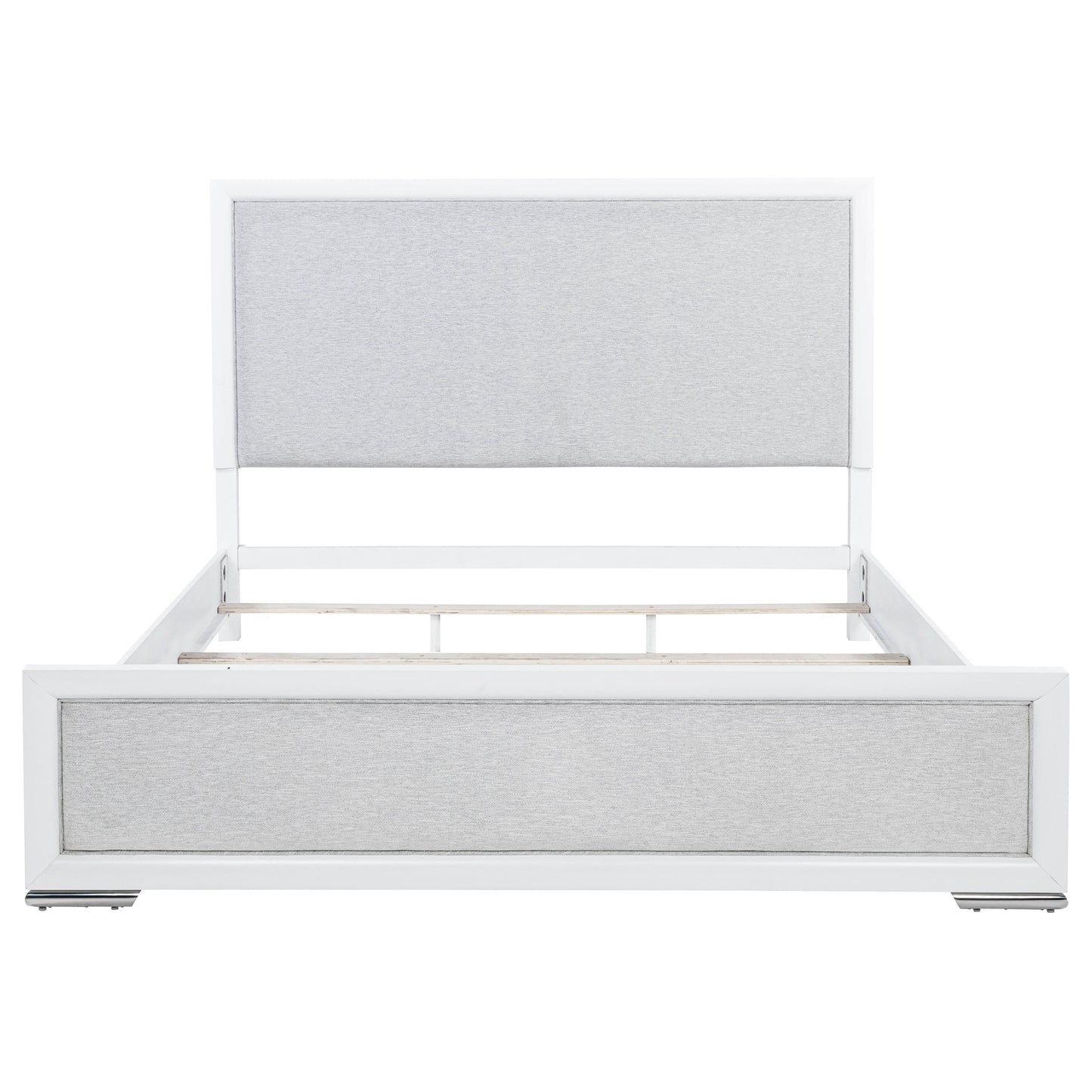 Gracemont 57-inch Eastern King Panel Bed Grey and White