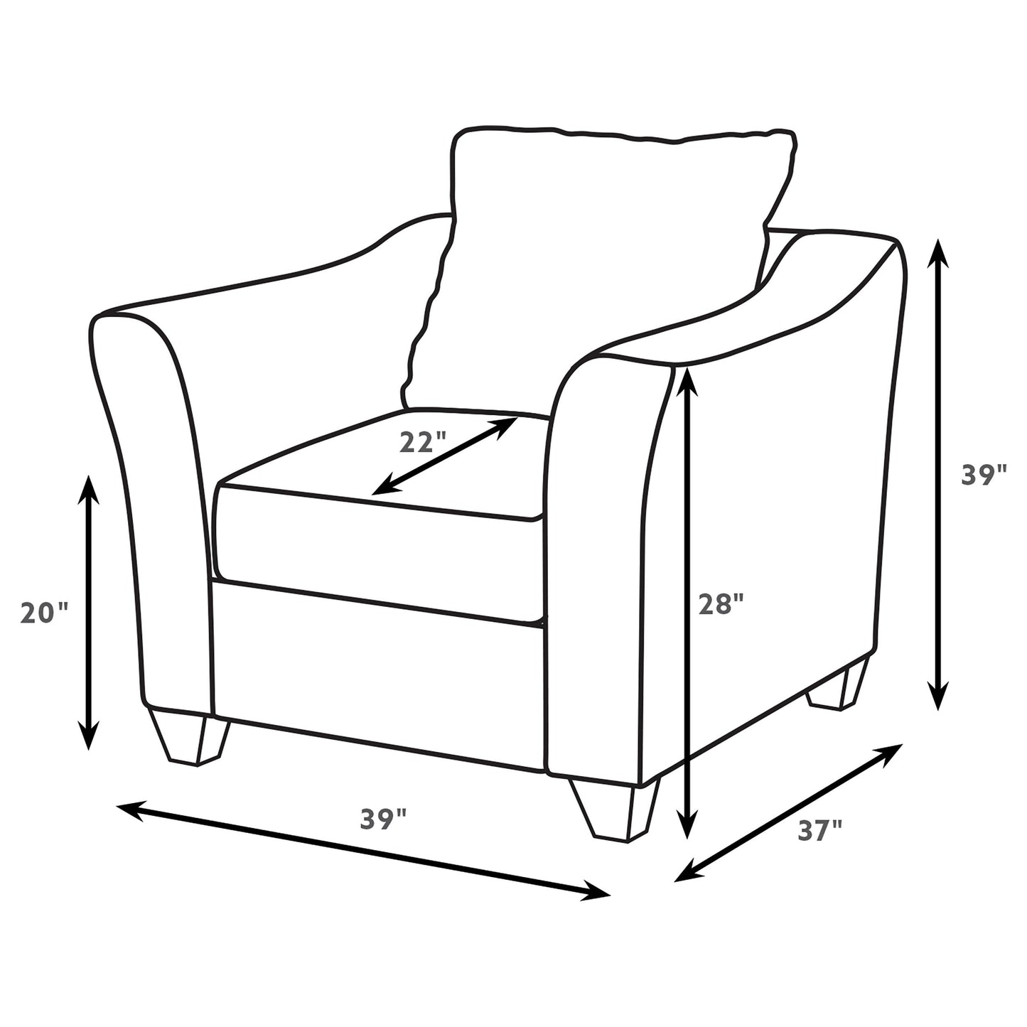 Salizar Upholstered Flared Arm Accent Chair Sand