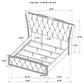 Lorient 5-piece Eastern King Bedroom Set Ivory and Camel