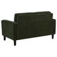Ruth 2-piece Fabric Upholstered Track Arm Sofa Matcha Green