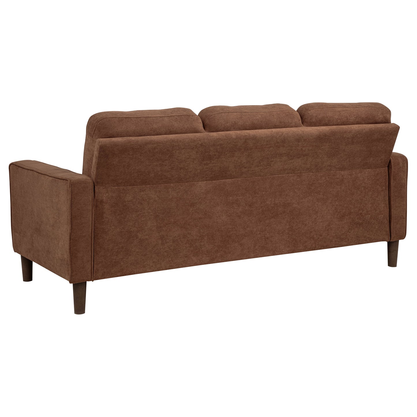Bowen II 3-piece Fabric Upholstered Track Arm Sofa Set Rust