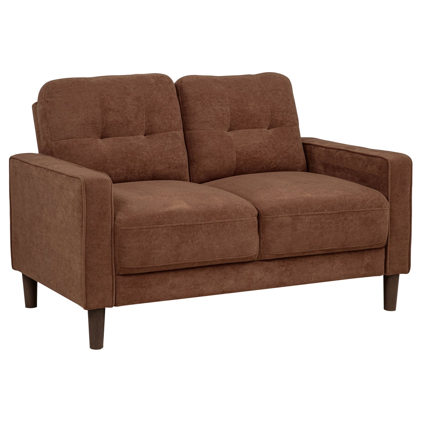Bowen II 3-piece Fabric Upholstered Track Arm Sofa Set Rust