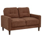 Bowen II 3-piece Fabric Upholstered Track Arm Sofa Set Rust