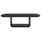 Leandro 7-piece Rectangular Dining Table Set Burnished Black