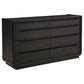 Leandro 5-piece Queen Bedroom Set Burnished Black