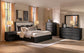 Leandro 8-drawer Bedroom Dresser with Mirror Burnished Black
