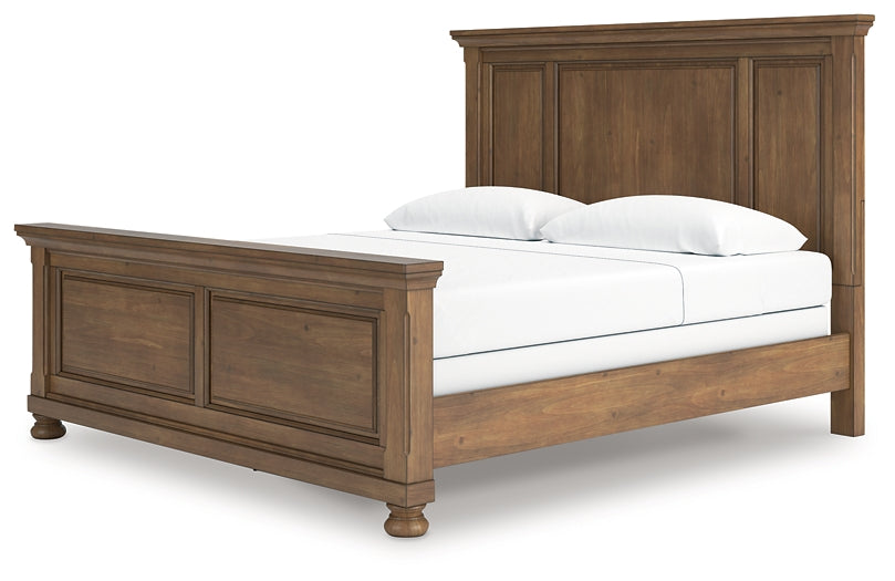 Feddinger King Panel Bed with Mirrored Dresser