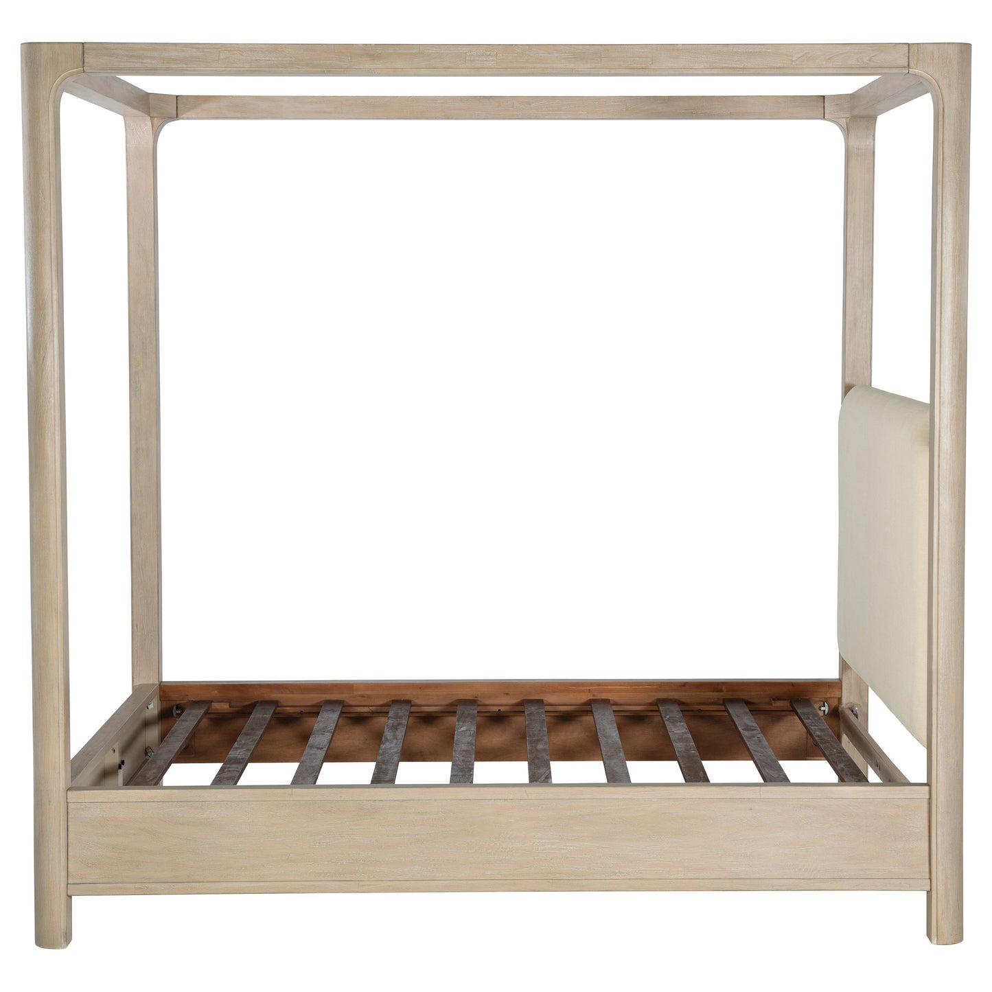 Solano 85-inch Eastern King Canopy Bed Weathered Mango